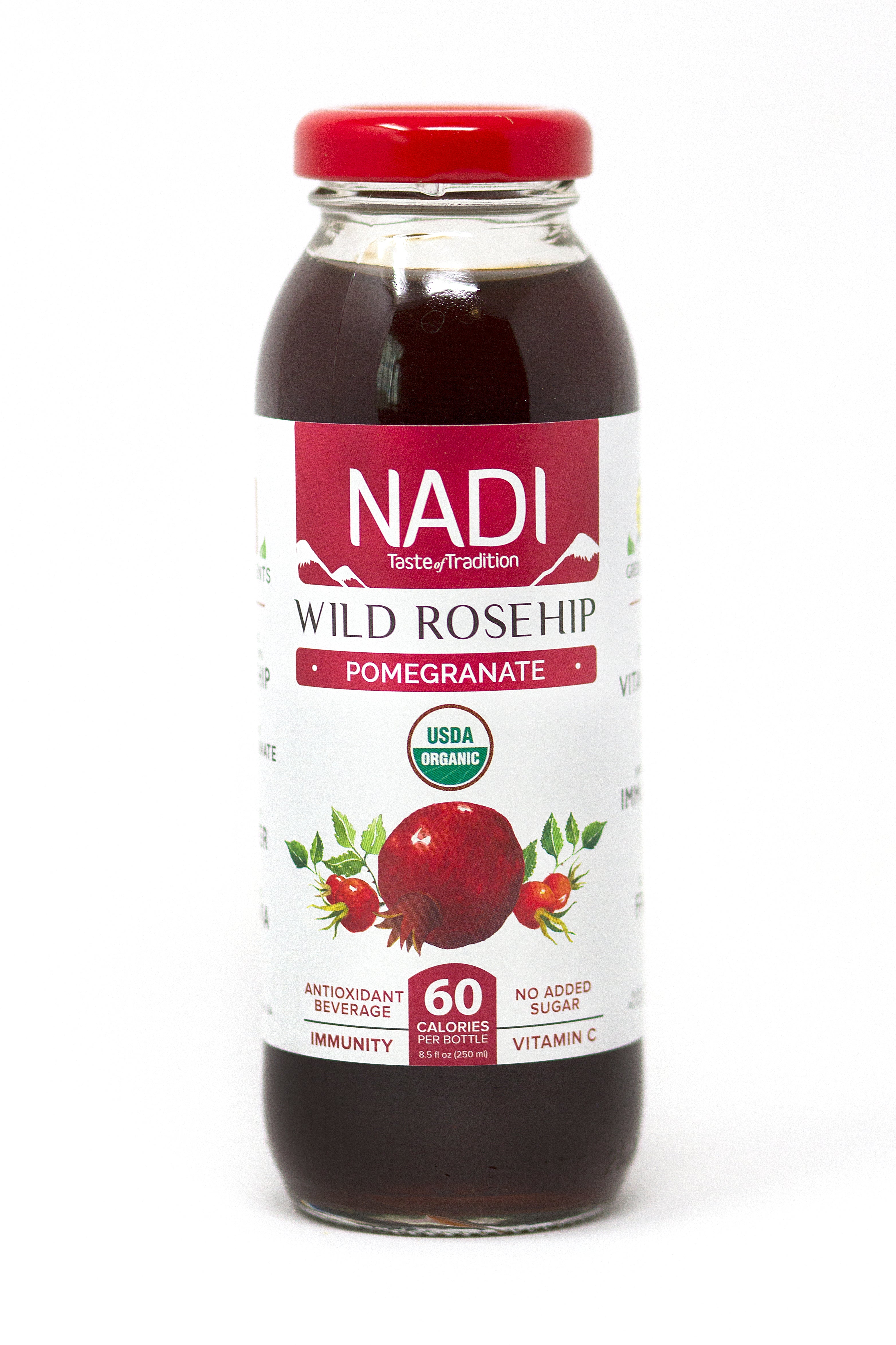 NADI Wild Rosehip Pomegranate Immunity booster Juice Bottle 